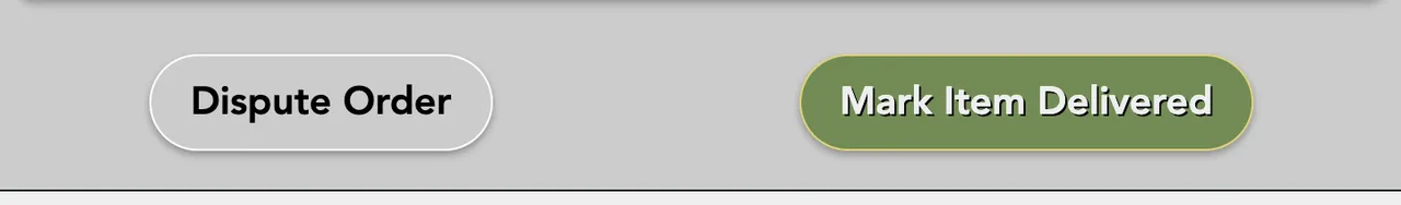The buttons on an order that is on its way: Dispute Order and Confirm Receipt